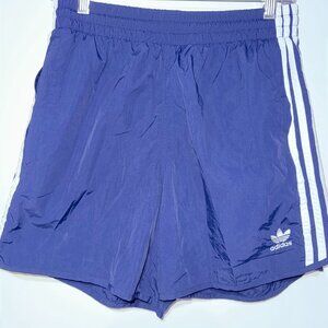adidas Blue Athletic Shorts with White Stripes